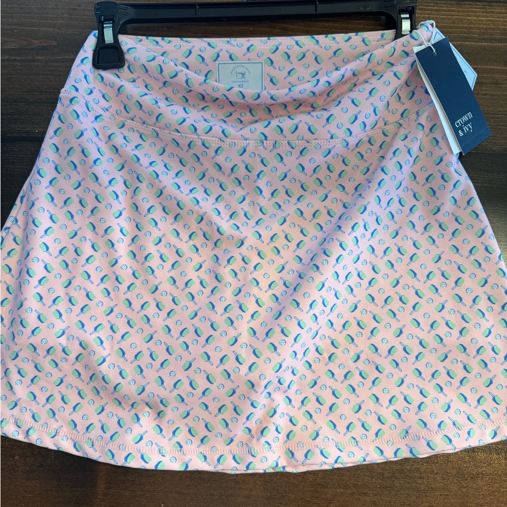 Crown & Ivy Pickleball  Patterned athletic skort